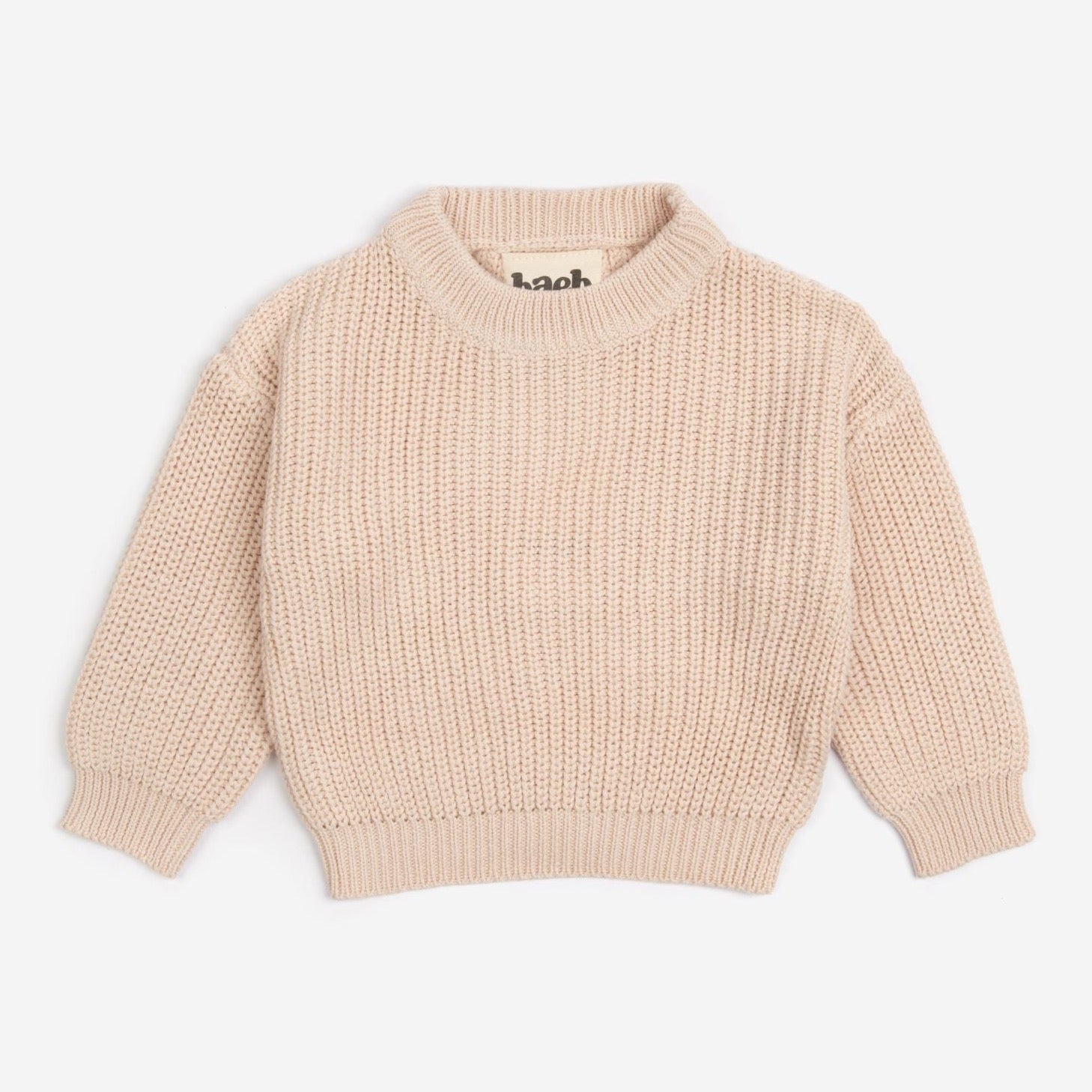 Organic Basic Knit Oversized Sweater - Milk